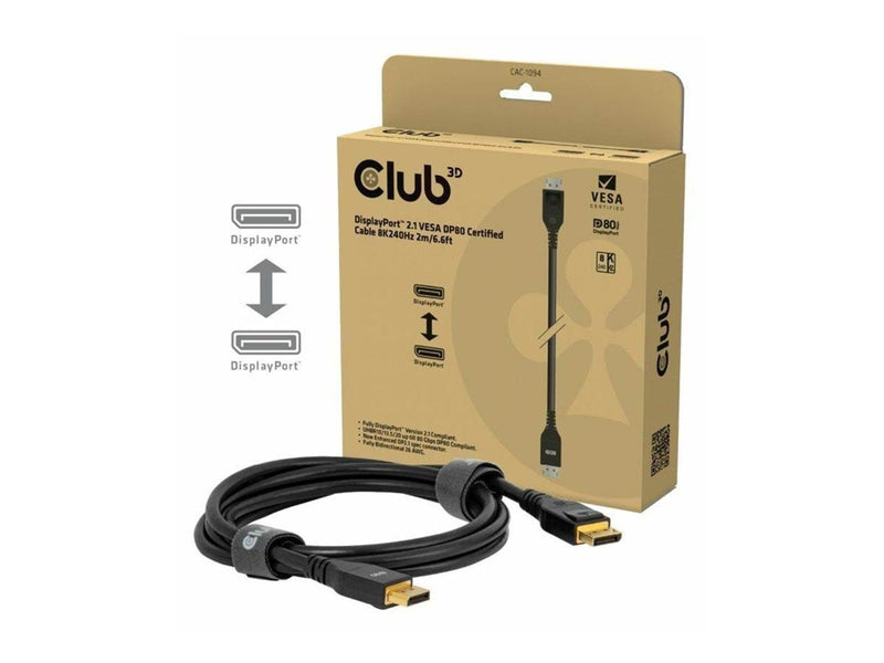 Club 3D - DisplayPort cable - DisplayPort to DisplayPort - 2 m
