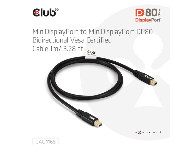 Club 3D - DisplayPort cable - Mini DisplayPort to Mini DisplayPort - 1 m