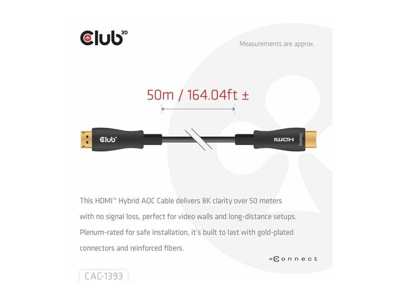 Club 3D HDMI cable - 50 m