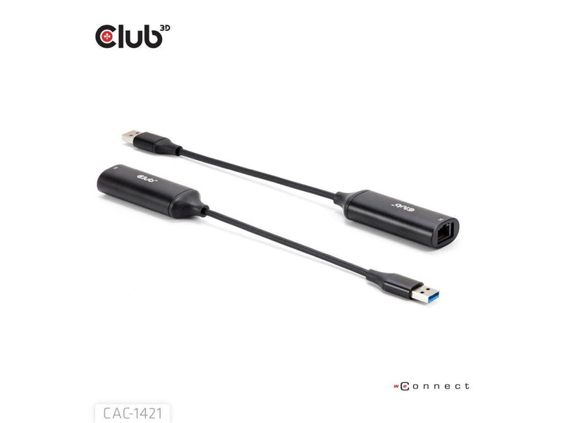 Club 3D USB-A to RJ45 Ethernet 5G M/F Adapter