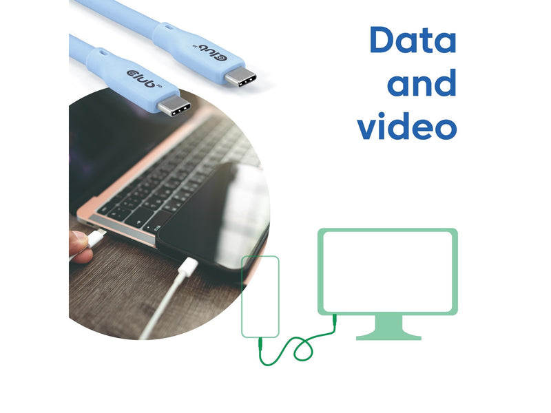 Club 3D - USB-C cable - 24 pin USB-C to 24 pin USB-C - 2 m