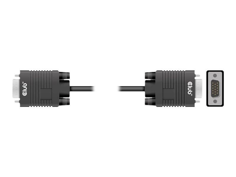 Club 3D - VGA cable - HD-15 (VGA) to HD-15 (VGA) - 3 m