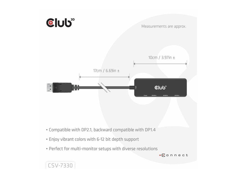 Club 3D adapter - 14 cm