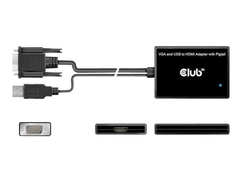 Club 3D adapter - HDMI / VGA - 60 cm