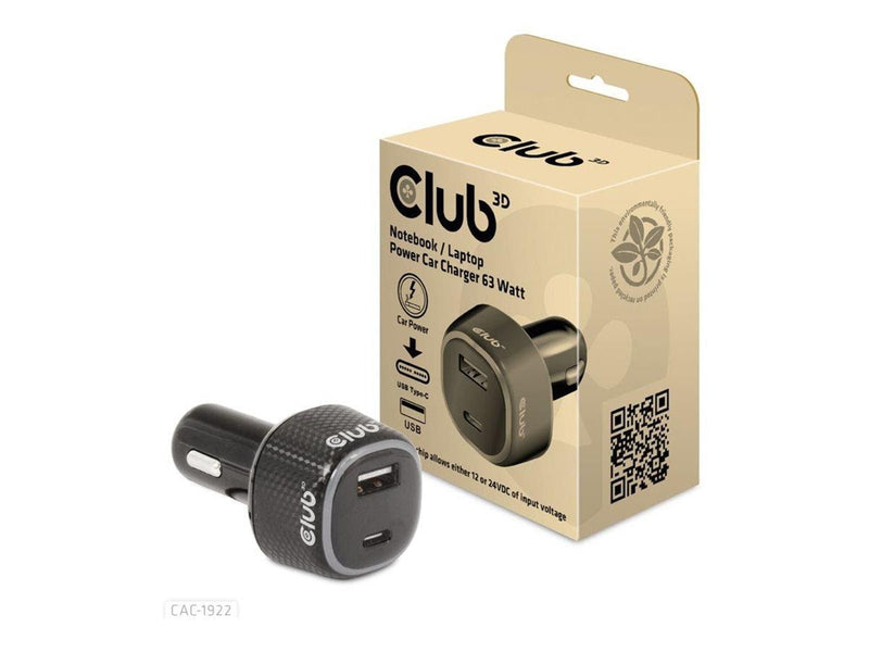 Club 3D - car power adapter - 63 Watt