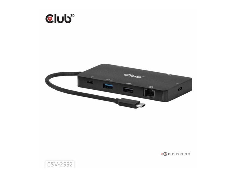 Club 3D - docking station - USB-C - HDMI - 1GbE