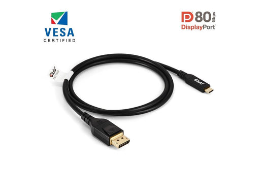 Club 3D - video adapter cable - 24 pin USB-C to DisplayPort - 1 m