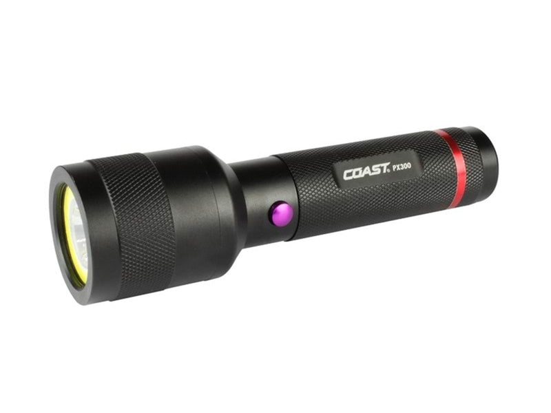 Coast px300 hand torch white light + uv light 150lumens