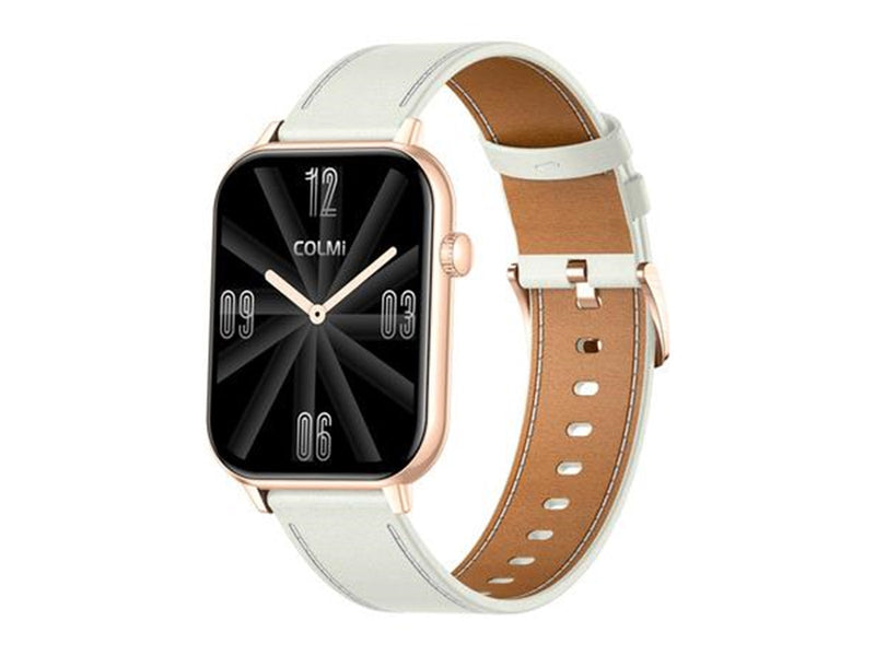 Colmi C28 Smartwatch White Leather Strap