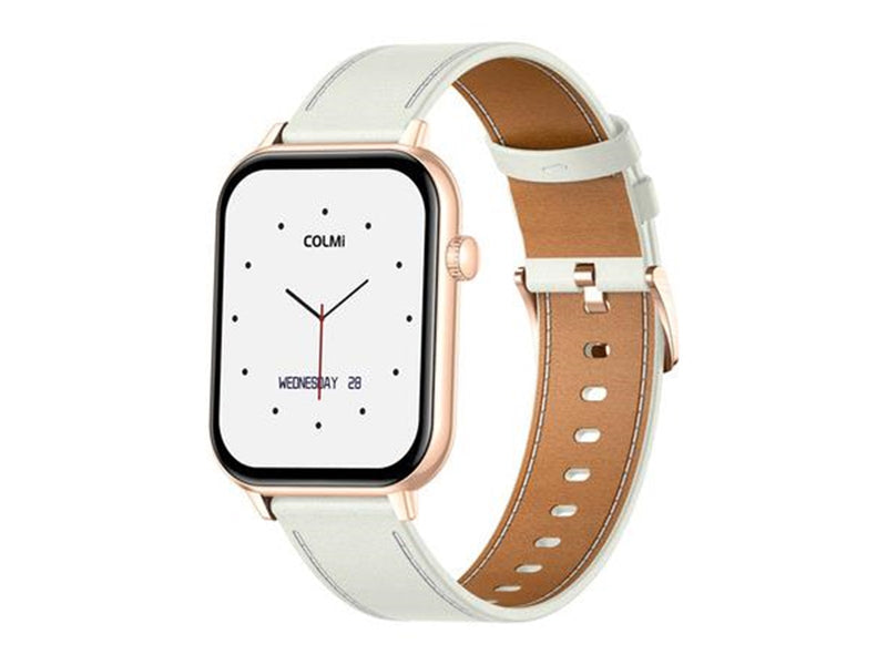 Colmi C28 Smartwatch White Leather Strap
