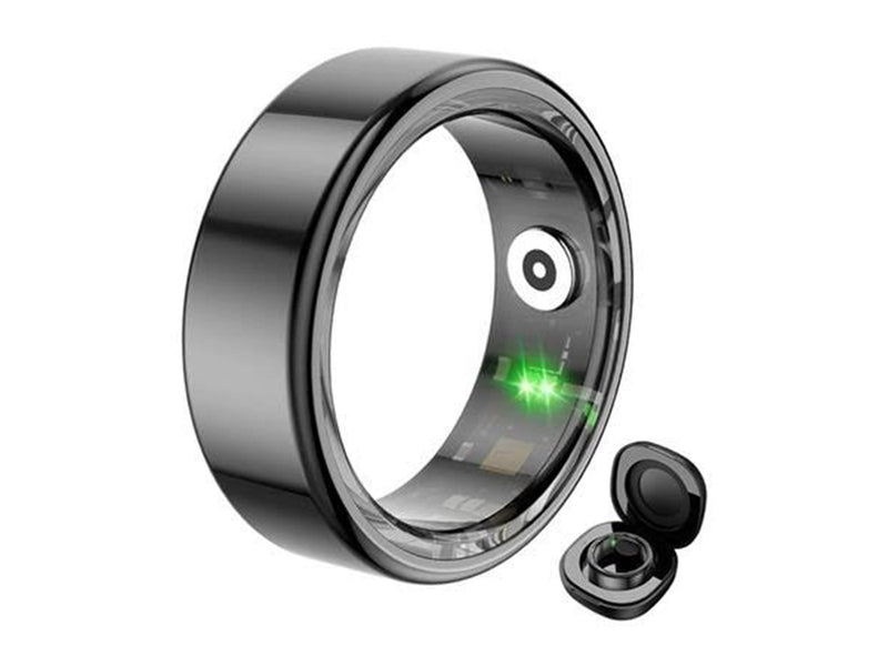 Colmi R02 Smart Ring Size 10 19.8mm with Charging Case - Black