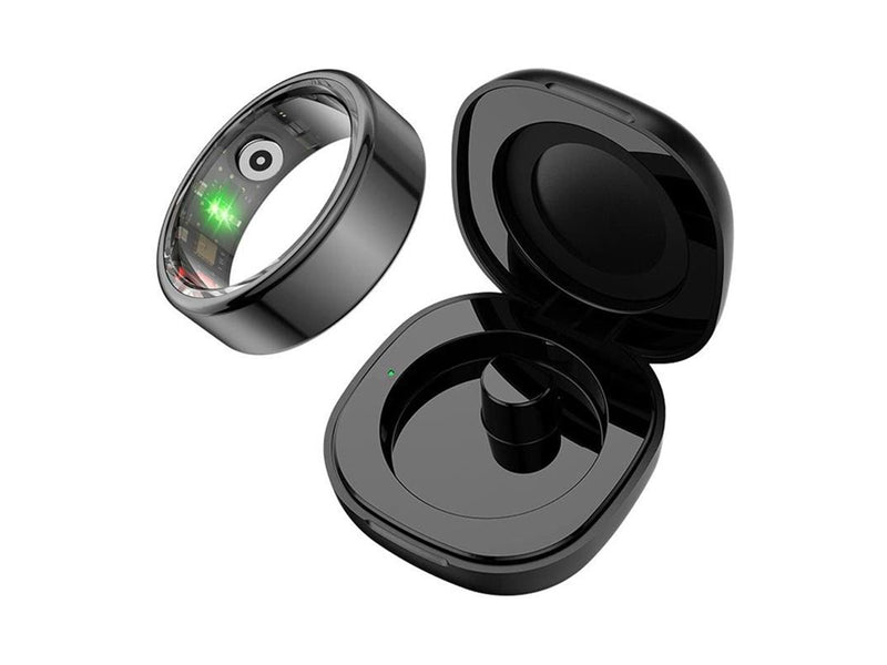 Colmi R02 Smart Ring Size 11 20.3mm with Charging Case - Black