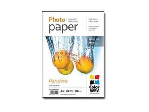 ColorWay - photo paper - high-glossy - 20 sheet(s) - A4 - 180 g/m²