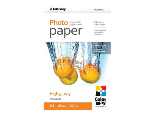ColorWay - photo paper - high-glossy - 20 sheet(s) - A4 - 230 g/m²