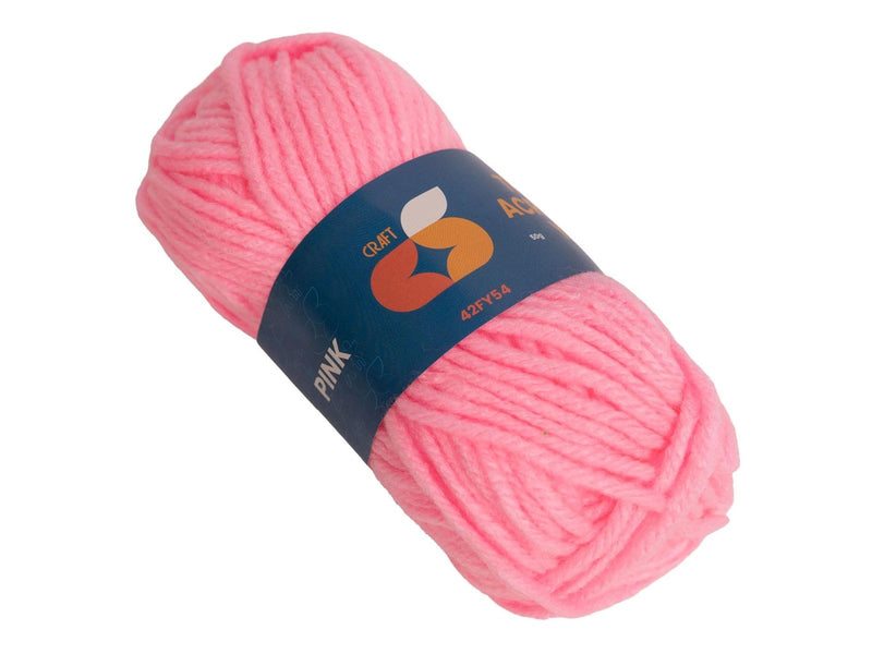 Colorations - Acrylgaren 4 mm - 50gr - Roze