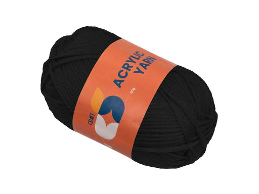 Colorations - Acrylic yarn Black 50g