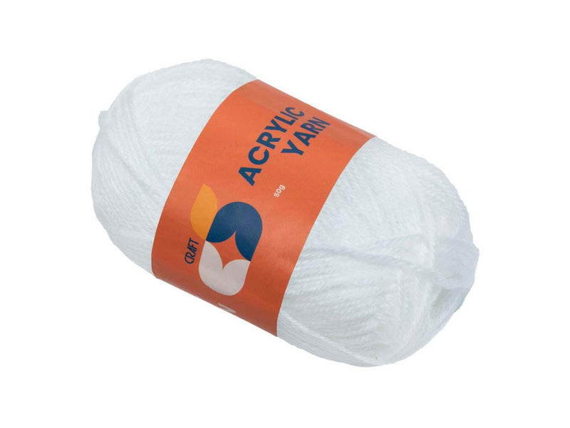 Colorations - Acrylic yarn White 50g