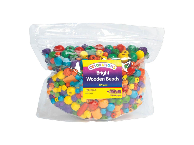 Colorations - Clear Wooden Beads 450 grams