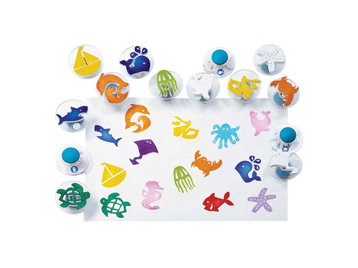 Colorations - Easy Grip Sea Life Stamps 14pcs.