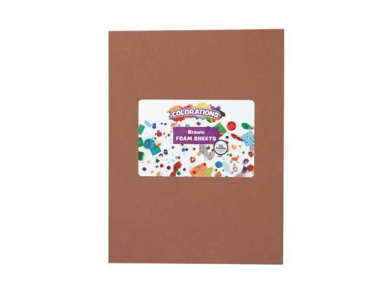 Colorations - Foam Sheets Brown 10 pcs.