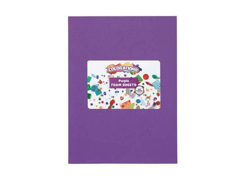 Colorations - Foam Sheets Purple 10 pcs.