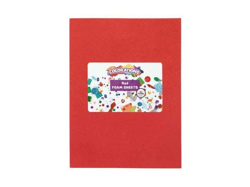 Colorations - Foam Sheets Red 10 pcs.
