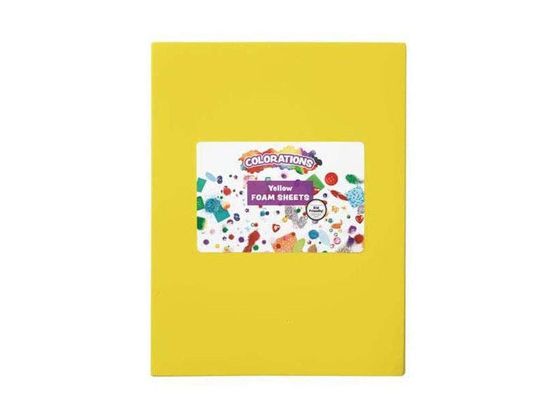 Colorations - Foam Sheets Yellow 10 pcs.
