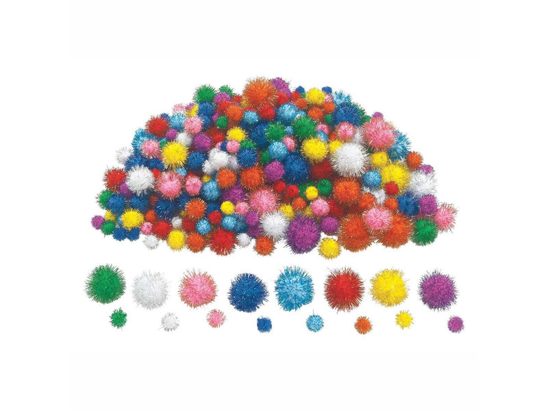 Colorations - Glitter Pompoms 300pcs.