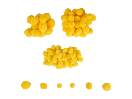 Colorations - Mini Pompoms Yellow 100pcs.