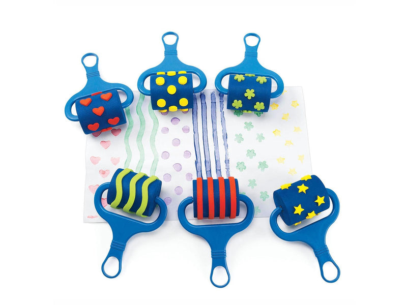 Colorations - Paint Rollers with Pattern Set of 6