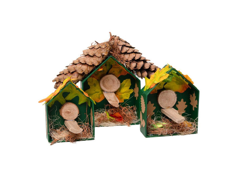 Colorations - Paper Mache Houses 3 pcs.