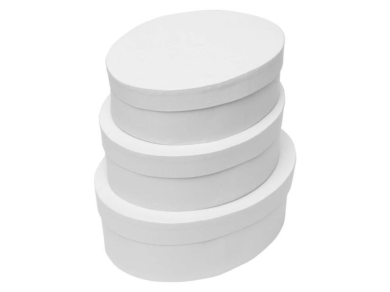 Colorations - Papier-mache Boxes Oval 3 pcs.