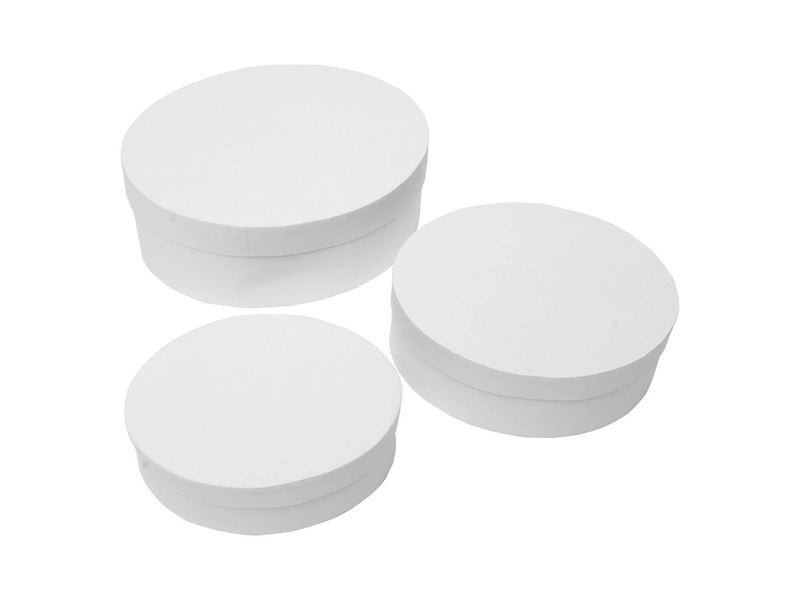 Colorations - Papier-mache Boxes Oval 3 pcs.