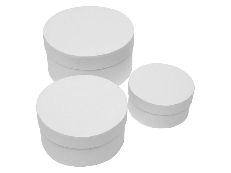 Colorations - Papier-mache Boxes Round 3 pcs.