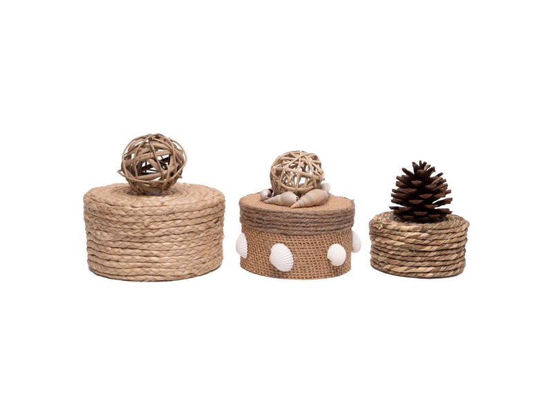 Colorations - Papier-mache Boxes Round 3 pcs.