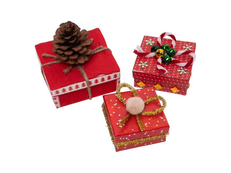 Colorations - Papier-mache Boxes Square 3 pcs.