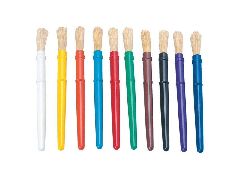 Colorations - Plastic Thick Paint Brushes 10 pcs.