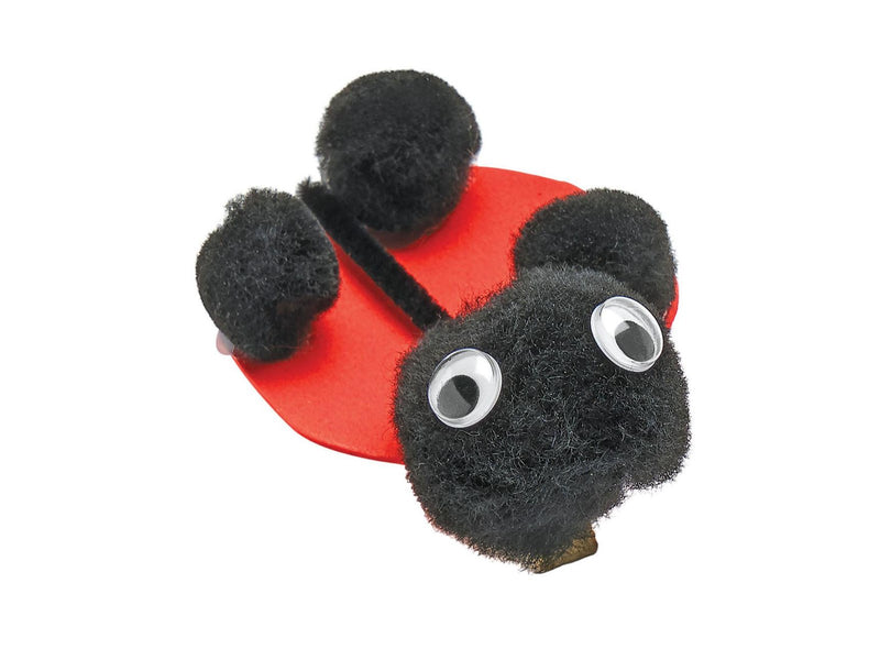 Colorations - Pom Poms Black 100pcs.
