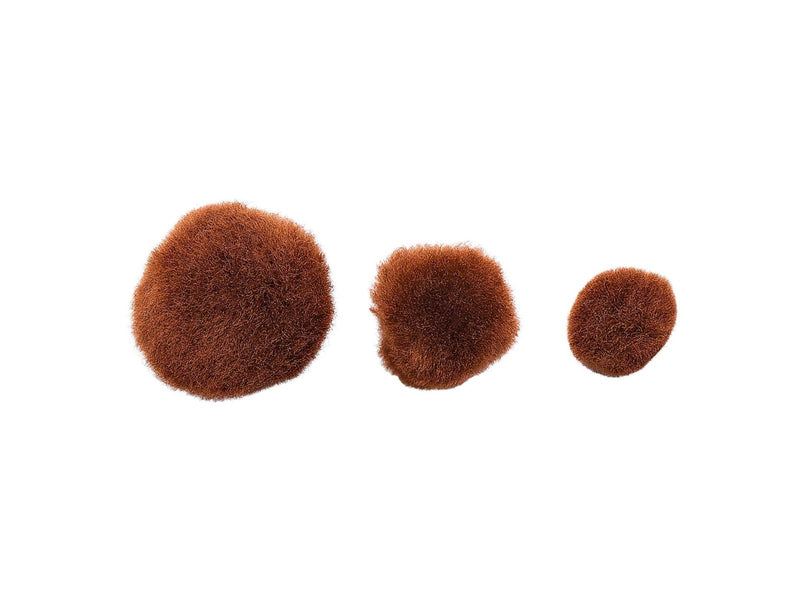 Colorations - Pom Poms Brown 100pcs.