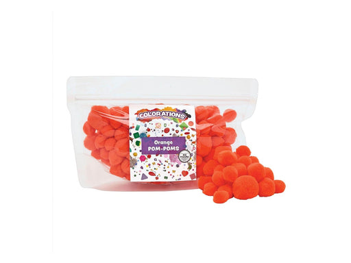Colorations - Pom Poms Orange 100pcs.