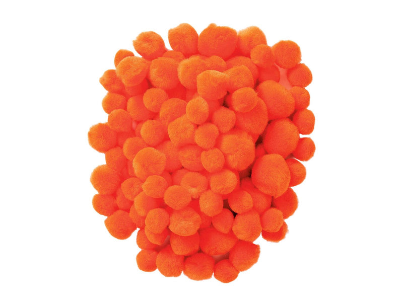 Colorations - Pom Poms Orange 100pcs.