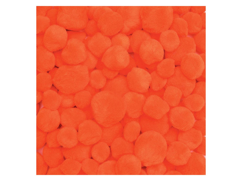 Colorations - Pom Poms Orange 100pcs.
