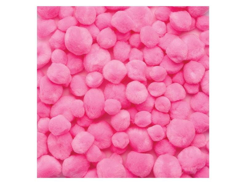 Colorations - Pom Poms Pink 100pcs.
