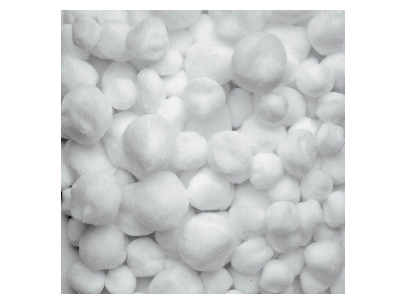 Colorations - Pom Poms White 100pcs.
