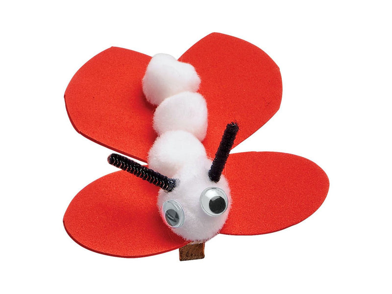 Colorations - Pom Poms White 100pcs.