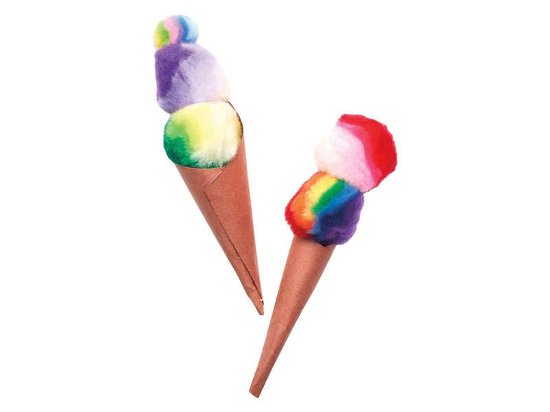 Colorations - Rainbow Striped Pom Poms 180pcs.