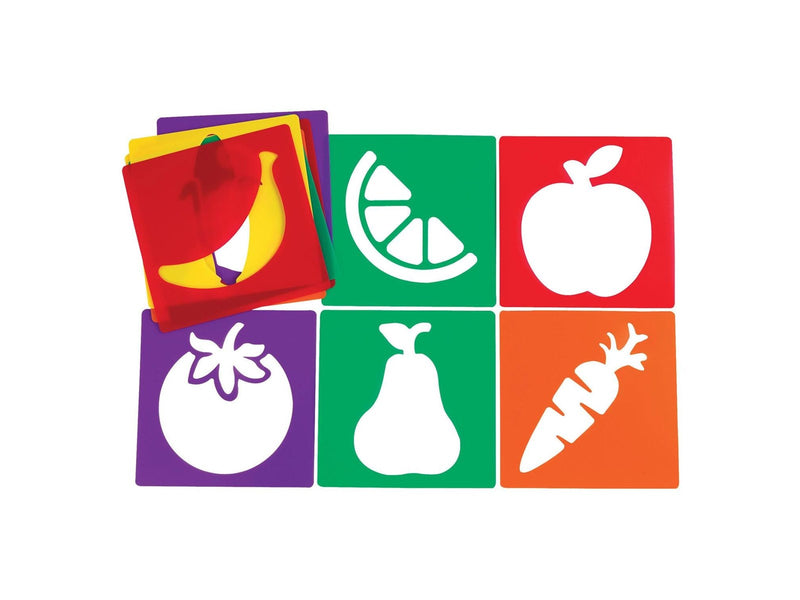 Colorations - Reusable Fruit Stencils - 12 pcs.