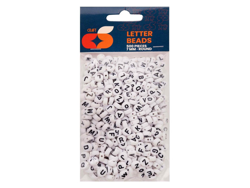 Colorations - Round Letter Beads 500pcs.