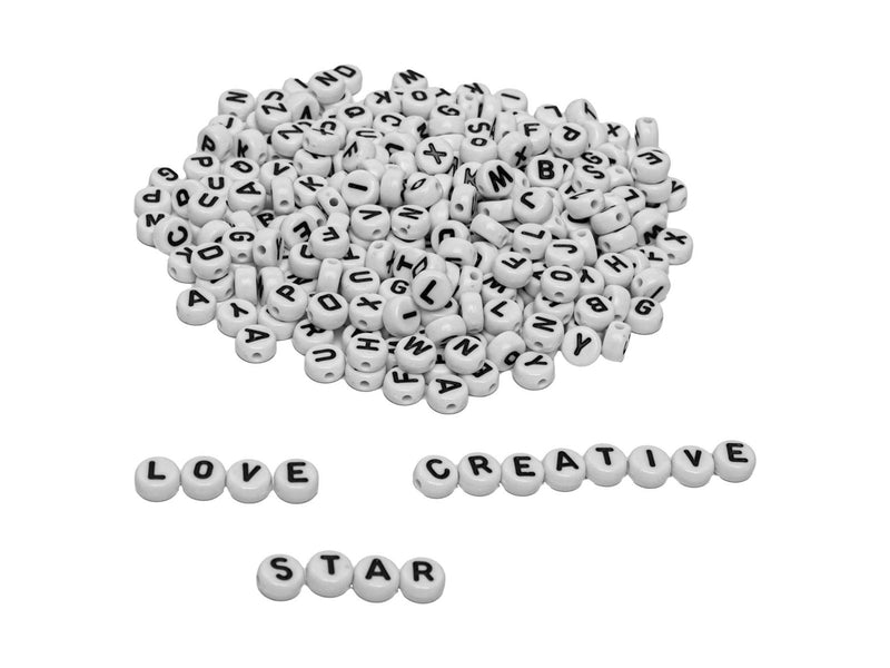 Colorations - Round Letter Beads 500pcs.