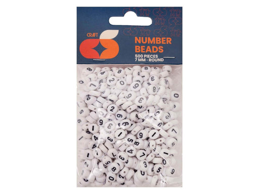 Colorations - Round Number Beads 500pcs.